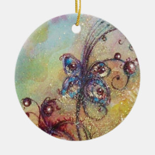 GARDEN OF THE LOST SHADOWS- BUTTERFLY PLANT CERAMIC TREE DECORATION