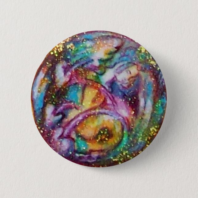 GARDEN OF THE LOST SHADOWS - DREAMING FAIRY 6 CM ROUND BADGE (Front)