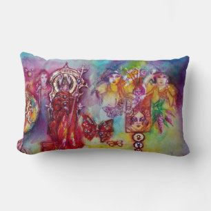 GARDEN OF THE LOST SHADOWS, FAERY AND BUTTERFLIES LUMBAR CUSHION