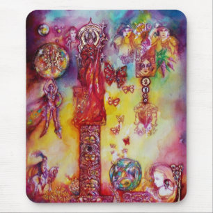 GARDEN OF THE LOST SHADOWS -FAERY AND BUTTERFLIES MOUSE MAT