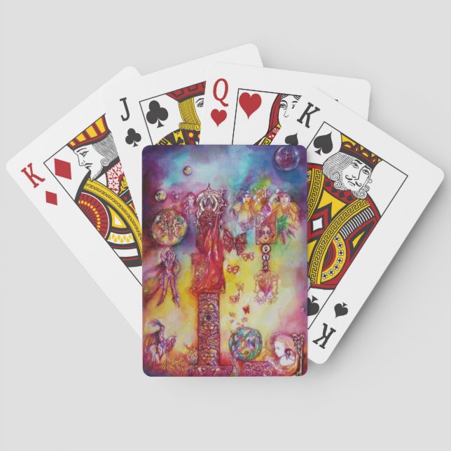 GARDEN OF THE LOST SHADOWS, FAERY AND BUTTERFLIES  PLAYING CARDS (Back)