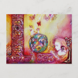 GARDEN OF THE LOST SHADOWS -FAERY AND BUTTERFLIES POSTCARD