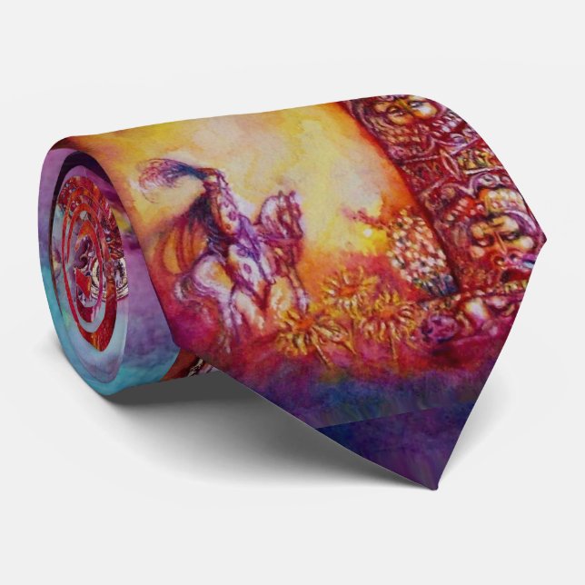 GARDEN OF THE LOST SHADOWS / FAERY AND BUTTERFLIES TIE (Rolled)
