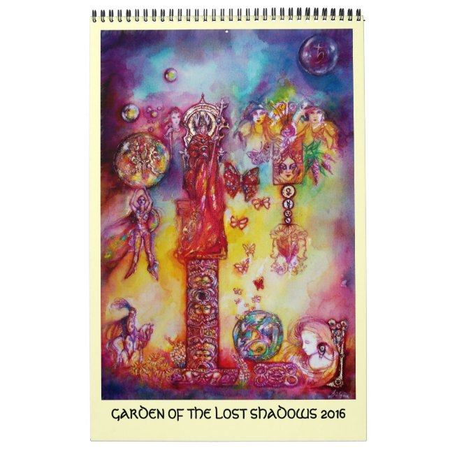 GARDEN OF THE LOST SHADOWS FAERY& BUTTERFLIES 2016 CALENDAR (Cover)