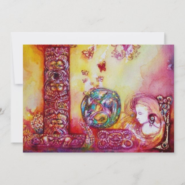 GARDEN OF THE LOST SHADOWS,FAIRIES AND BUTTERFLIES ANNOUNCEMENT (Front)