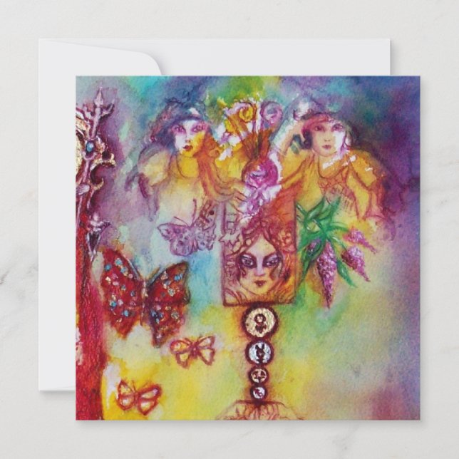 GARDEN OF THE LOST SHADOWS,FAIRIES AND BUTTERFLIES ANNOUNCEMENT (Front)