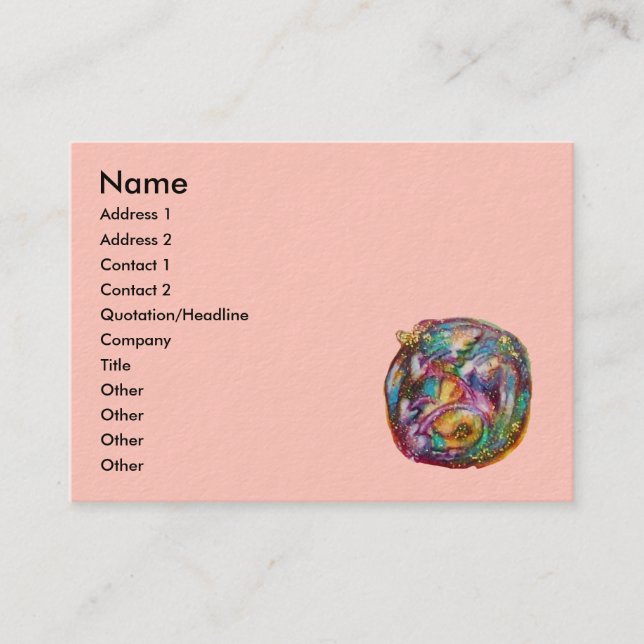 GARDEN OF THE LOST SHADOWS/FAIRIES AND BUTTERFLIES BUSINESS CARD (Front)