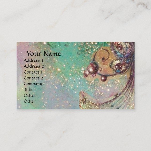 GARDEN OF THE LOST SHADOWS/FAIRIES AND BUTTERFLIES BUSINESS CARD (Front)