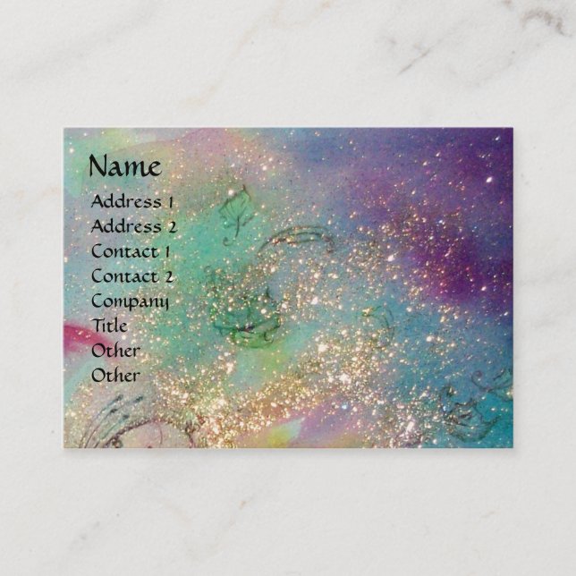 GARDEN OF THE LOST SHADOWS / FAIRY AND BUTTERFLIES BUSINESS CARD (Front)