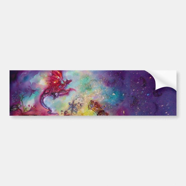 GARDEN OF THE LOST SHADOWS / FLYING RED DRAGON BUMPER STICKER (Front)