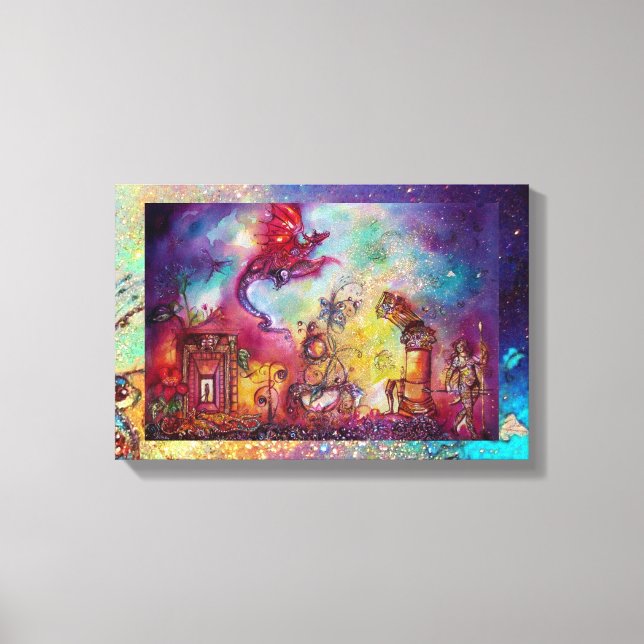 GARDEN OF THE LOST SHADOWS FLYING RED DRAGON CANVAS PRINT (Front)