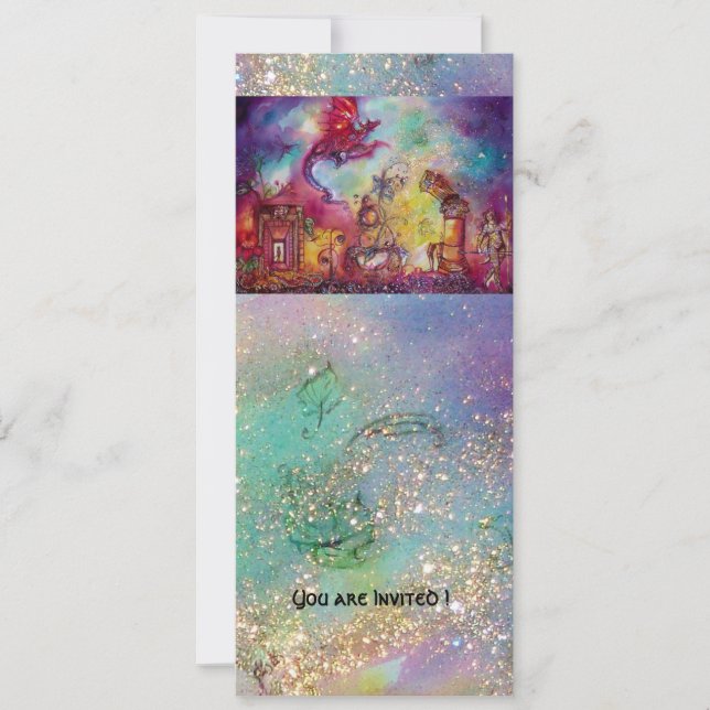 GARDEN OF THE LOST SHADOWS -FLYING RED DRAGON INVITATION (Front)