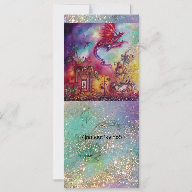 GARDEN OF THE LOST SHADOWS -FLYING RED DRAGON INVITATION (Front)