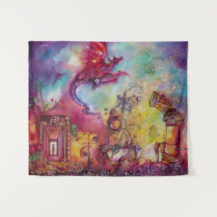 GARDEN OF THE LOST SHADOWS /FLYING RED DRAGON TAPESTRY