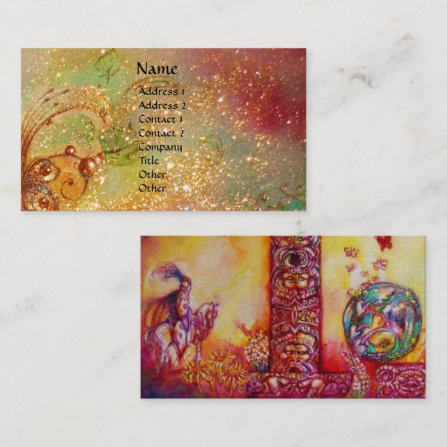 GARDEN OF THE LOST SHADOWS / KNIGHT AND FAIRY BUSINESS CARD (Front/Back)