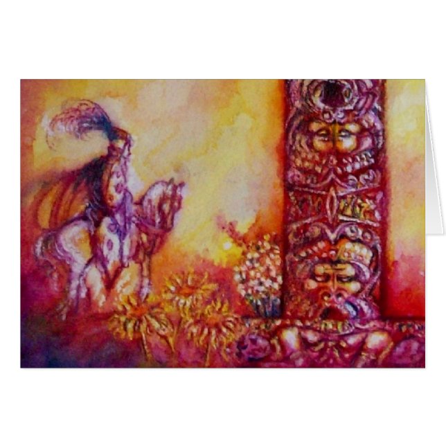 GARDEN OF THE LOST SHADOWS  / KNIGHT AND HORSE (Front Horizontal)