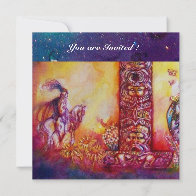 GARDEN OF THE LOST SHADOWS - KNIGHT AND HORSE INVITATION (Front)