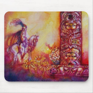 GARDEN OF THE LOST SHADOWS - KNIGT AND HORSE MOUSE MAT