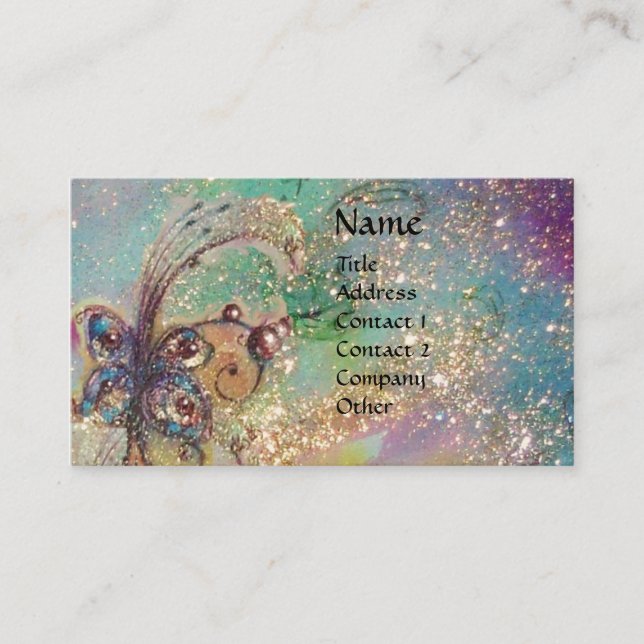 GARDEN OF THE LOST SHADOWS -MAGIC BUTTERFLY PLANT BUSINESS CARD (Front)