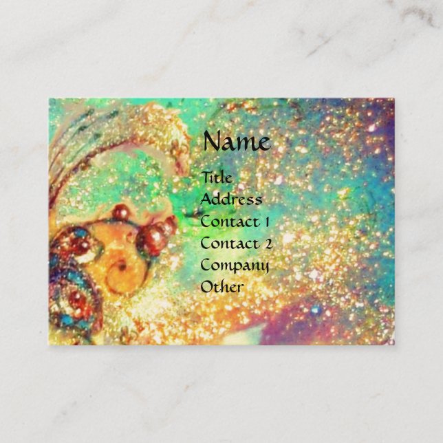 GARDEN OF THE LOST SHADOWS -MAGIC BUTTERFLY PLANT BUSINESS CARD (Front)