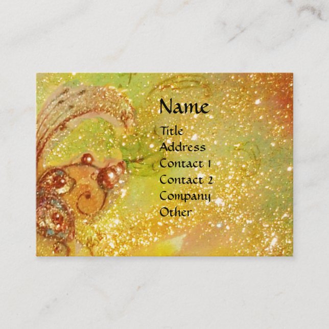 GARDEN OF THE LOST SHADOWS MAGIC BUTTERFLY PLANT BUSINESS CARD (Front)