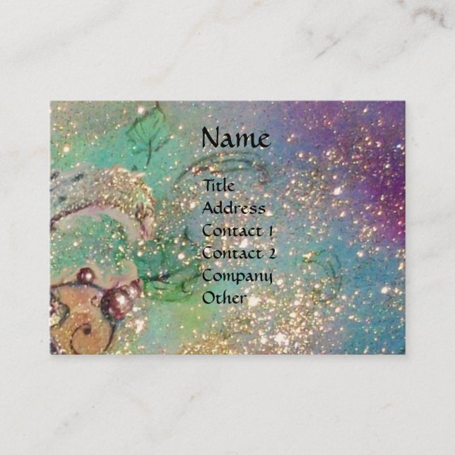 GARDEN OF THE LOST SHADOWS - MAGIC BUTTERFLY PLANT BUSINESS CARD (Front)