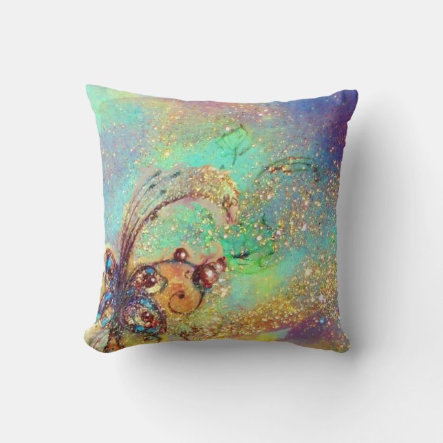 GARDEN OF THE LOST SHADOWS -MAGIC BUTTERFLY PLANT CUSHION (Front)