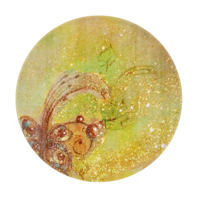 GARDEN OF THE LOST SHADOWS -MAGIC BUTTERFLY PLANT CUTTING BOARD (Front)