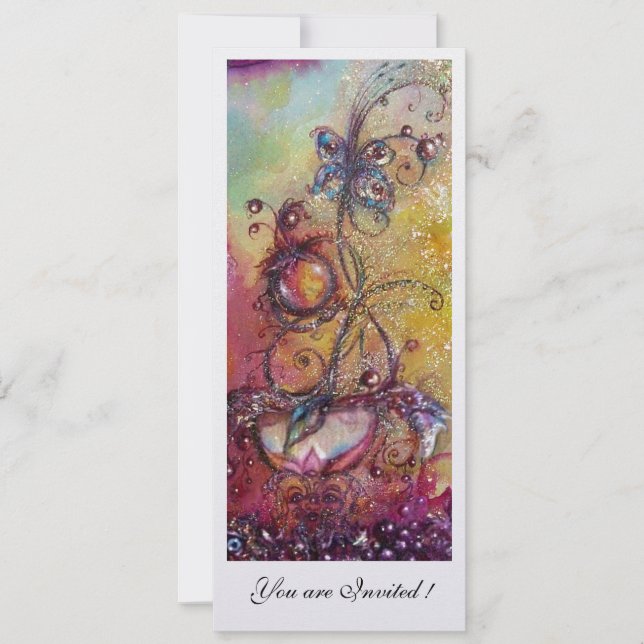 GARDEN OF THE LOST SHADOWS -MAGIC BUTTERFLY PLANT INVITATION (Front)