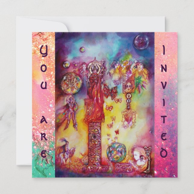 GARDEN OF THE LOST SHADOWS -MAGIC BUTTERFLY PLANT INVITATION (Front)