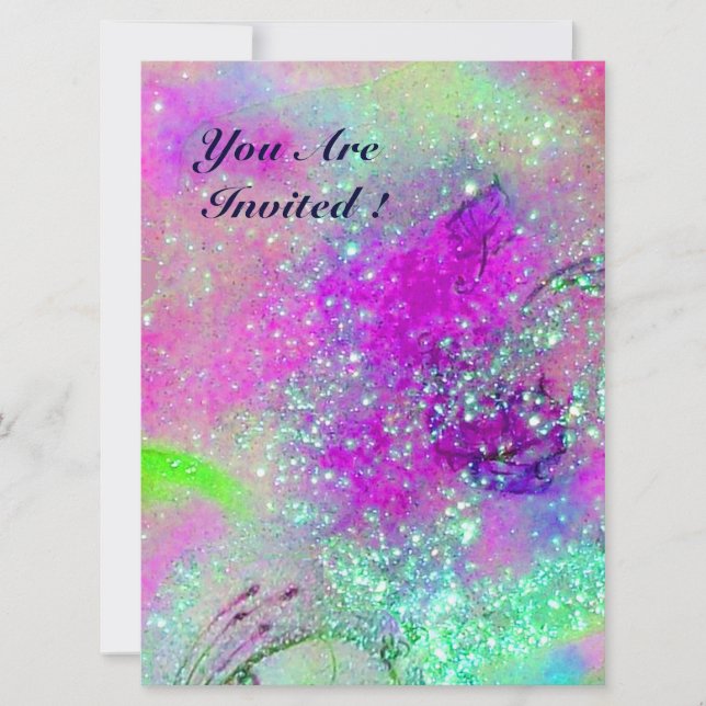 GARDEN OF THE LOST SHADOWS,MAGIC BUTTERFLY PLANT INVITATION (Front)