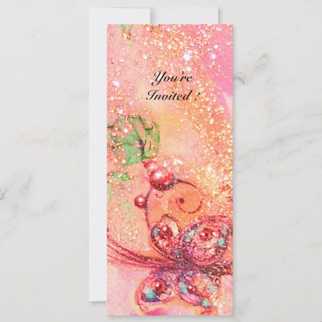 GARDEN OF THE LOST SHADOWS,MAGIC BUTTERFLY PLANT INVITATION (Front)