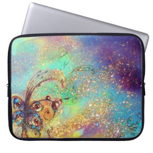 GARDEN OF THE LOST SHADOWS /MAGIC BUTTERFLY PLANT LAPTOP SLEEVE