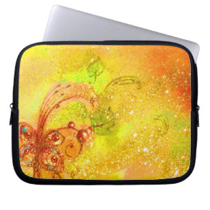 GARDEN OF THE LOST SHADOWS /MAGIC BUTTERFLY PLANT LAPTOP SLEEVE