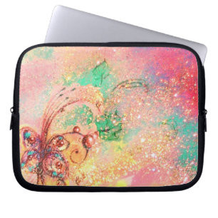 GARDEN OF THE LOST SHADOWS /MAGIC BUTTERFLY PLANT LAPTOP SLEEVE