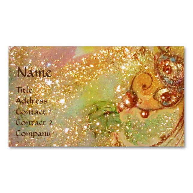 GARDEN OF THE LOST SHADOWS MAGIC BUTTERFLY PLANT 	Magnetic BUSINESS CARD (Front)