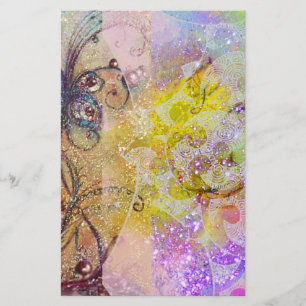 GARDEN OF THE LOST SHADOWS, MAGIC BUTTERFLY PLANT STATIONERY