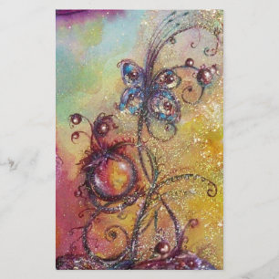 GARDEN OF THE LOST SHADOWS /MAGIC BUTTERFLY PLANT STATIONERY