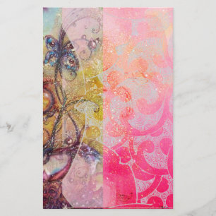 GARDEN OF THE LOST SHADOWS /MAGIC BUTTERFLY PLANT STATIONERY