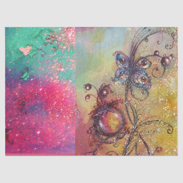 GARDEN OF THE LOST SHADOWS -MAGIC BUTTERFLY PLANT TISSUE PAPER (Front)