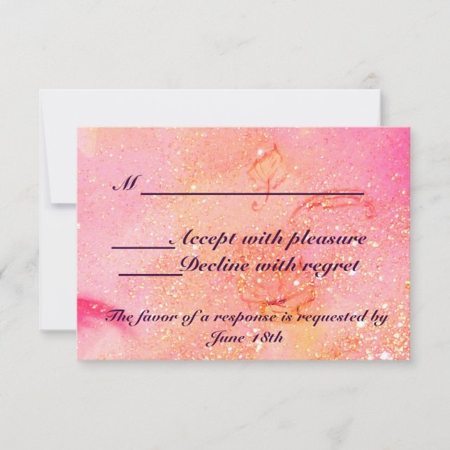 GARDEN OF THE LOST SHADOWS / MAGIC BUTTERFLY RSVP CARD (Front)