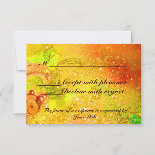 GARDEN OF THE LOST SHADOWS / MAGIC BUTTERFLY RSVP CARD