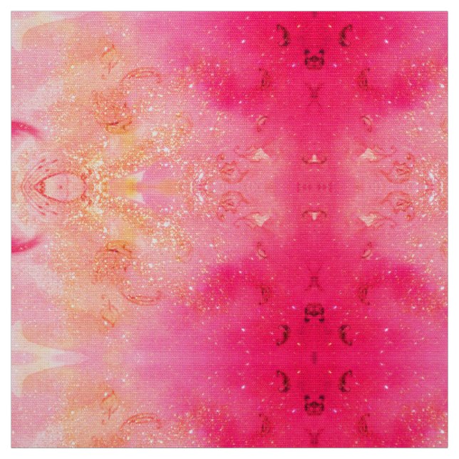 GARDEN OF THE LOST SHADOWS /MAGIC PINK  SPARKLES FABRIC (Swatch)