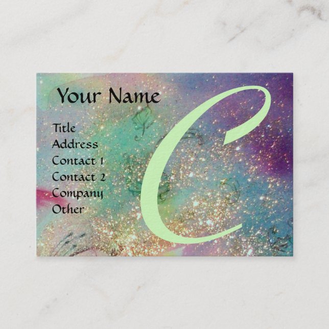 GARDEN OF THE LOST SHADOWS -  MONOGRAM BUSINESS CARD (Front)