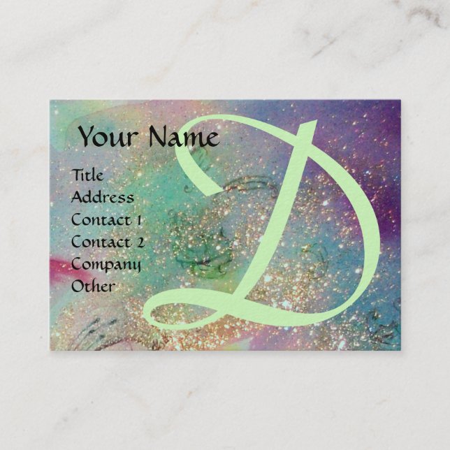 GARDEN OF THE LOST SHADOWS -  MONOGRAM BUSINESS CARD (Front)