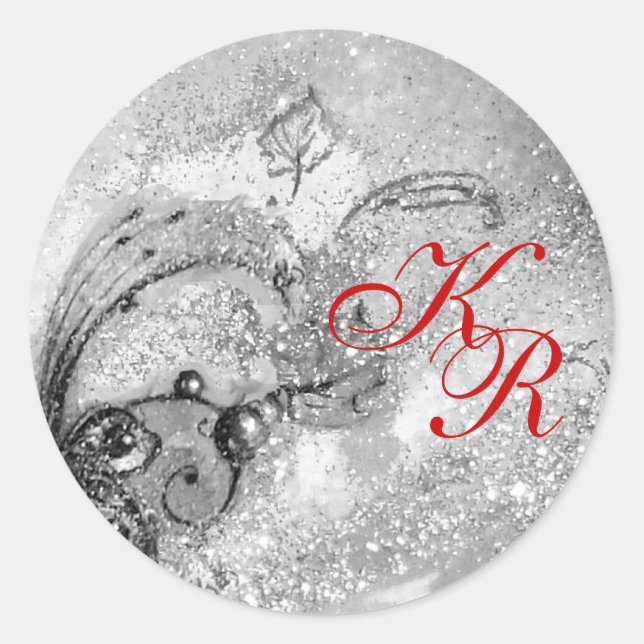 GARDEN OF THE LOST SHADOWS - MONOGRAM CLASSIC ROUND STICKER (Front)