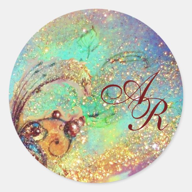 GARDEN OF THE LOST SHADOWS - MONOGRAM CLASSIC ROUND STICKER (Front)