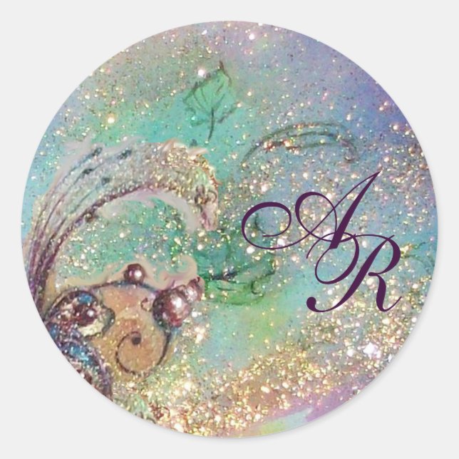 GARDEN OF THE LOST SHADOWS - MONOGRAM CLASSIC ROUND STICKER (Front)