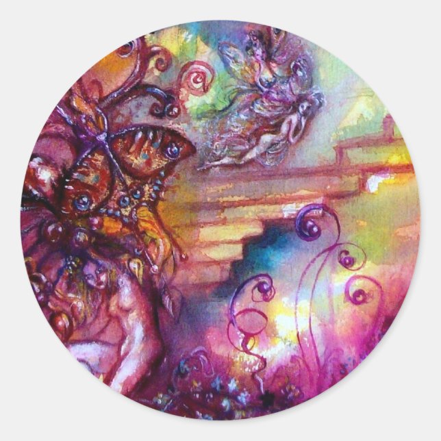 GARDEN OF THE LOST SHADOWS / MYSTIC STAIRS CLASSIC ROUND STICKER (Front)