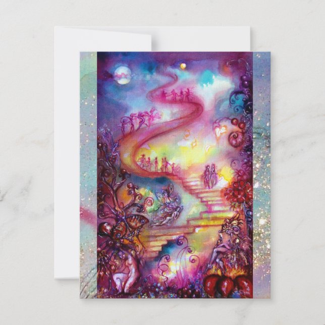 GARDEN OF THE LOST SHADOWS, MYSTIC STAIRS INVITATION (Front)